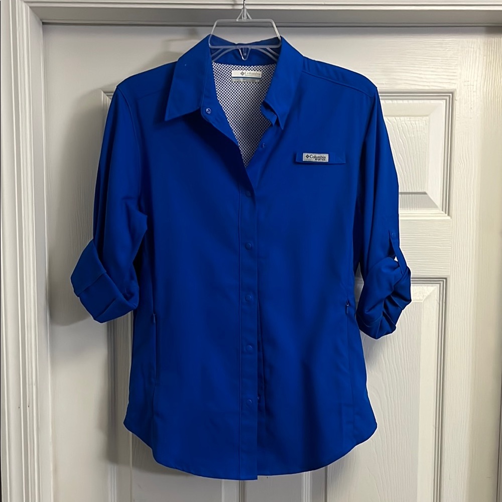 Columbia Blue Button-Up Shirt